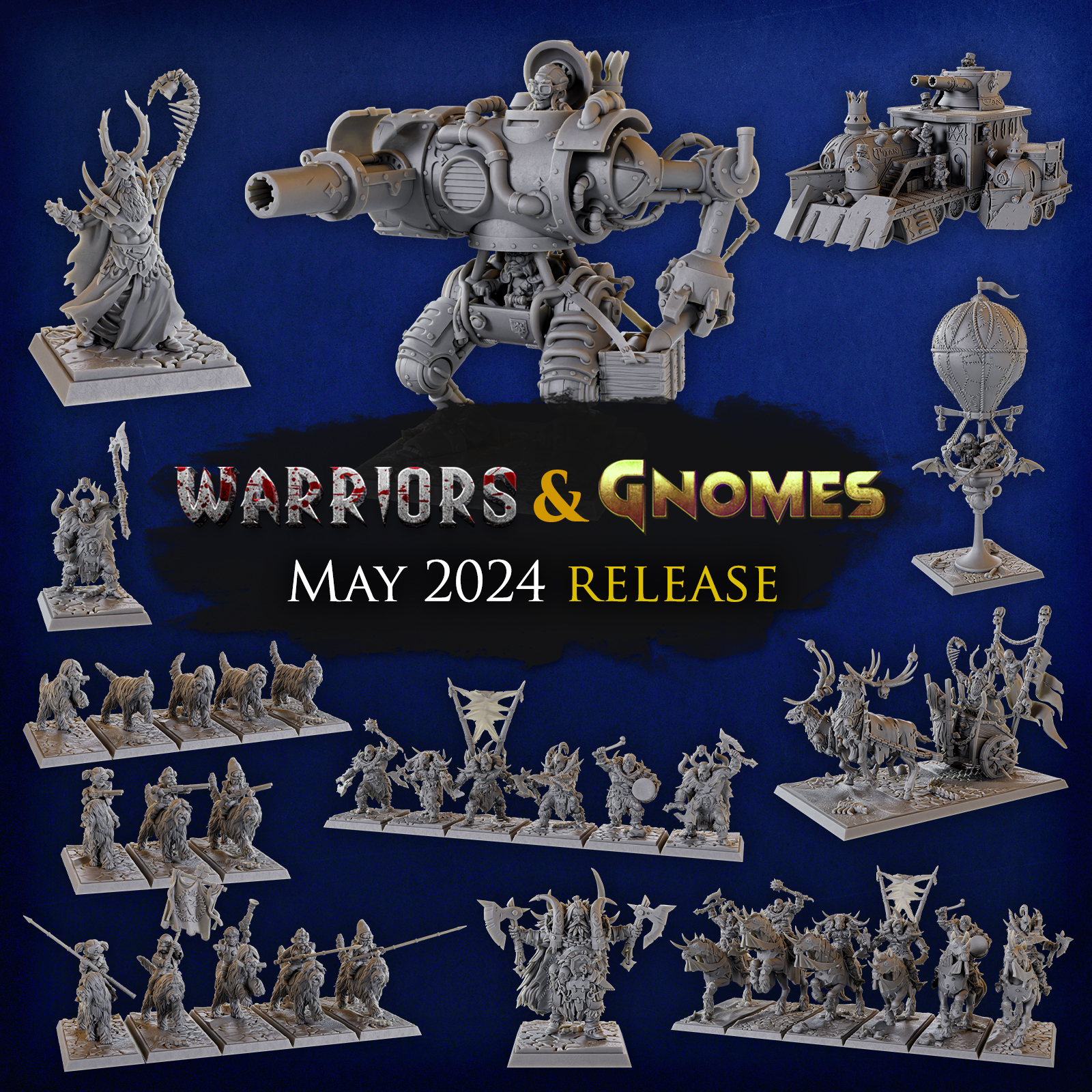 Titan Forge Miniatures - 2024 - May - Warriors and Gnomes vol2
